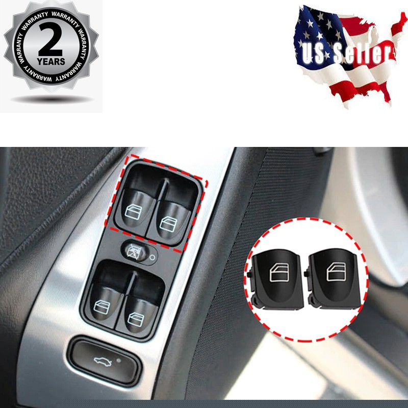 For Mercedes CClass W203 W209 2X Window Control Power Switch Button Replacement