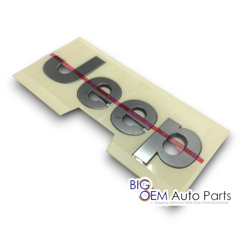 new OEM 2020 - 2024 Jeep Gladiator Tailgate Nameplate silver Emblem 68442674AD gallery