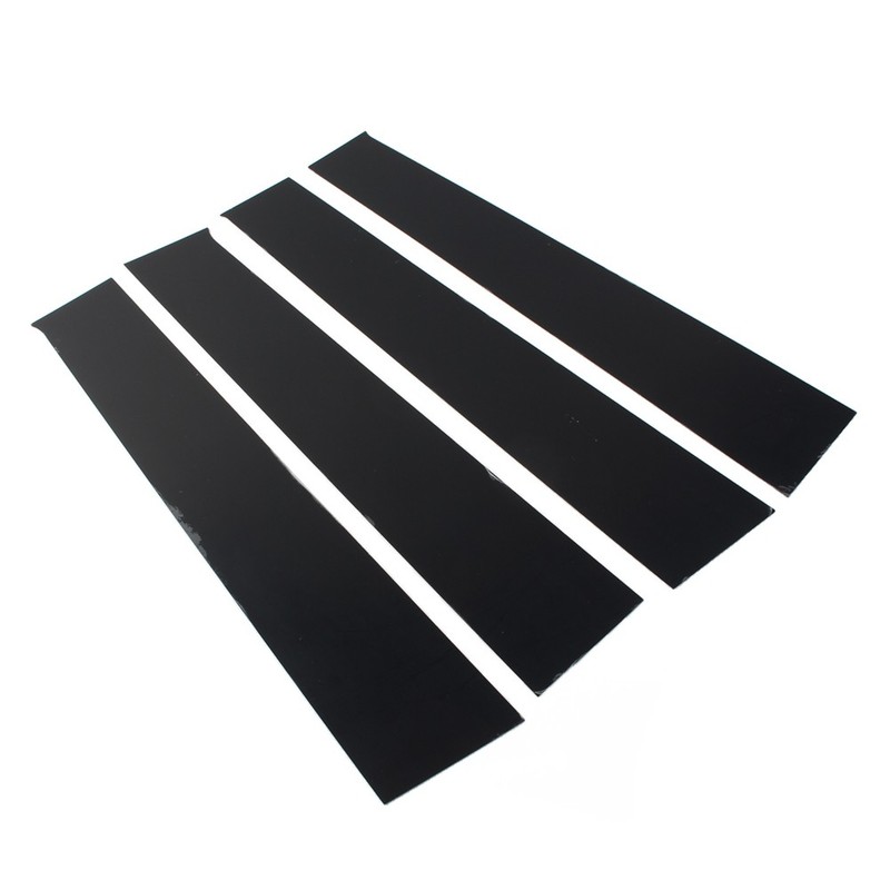 Window Pillar Posts Door Trim For Dodge Ram 1500 2009-2018 Glossy Black 4pcs/Set gallery