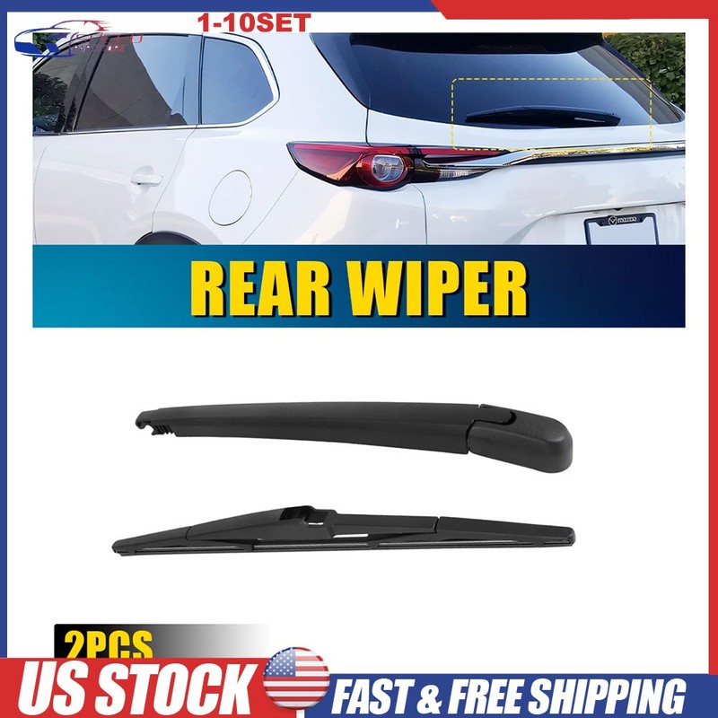 Rear Windshield Wiper Arm & Blade Assembly Rubber For Mazda CX-9 2009-2020 1-10X
