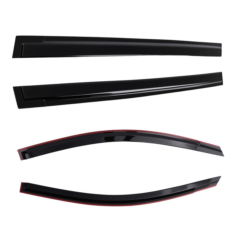 Black Window Visors Rain Guards for Toyota Sienna 2011-2020 Outside Mount 4pcs