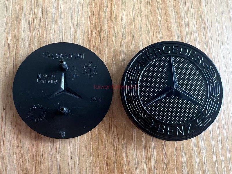FOR CLK CLS E ML GL FRONT HOOD BADGE BLACK EMBLEM A0008171701