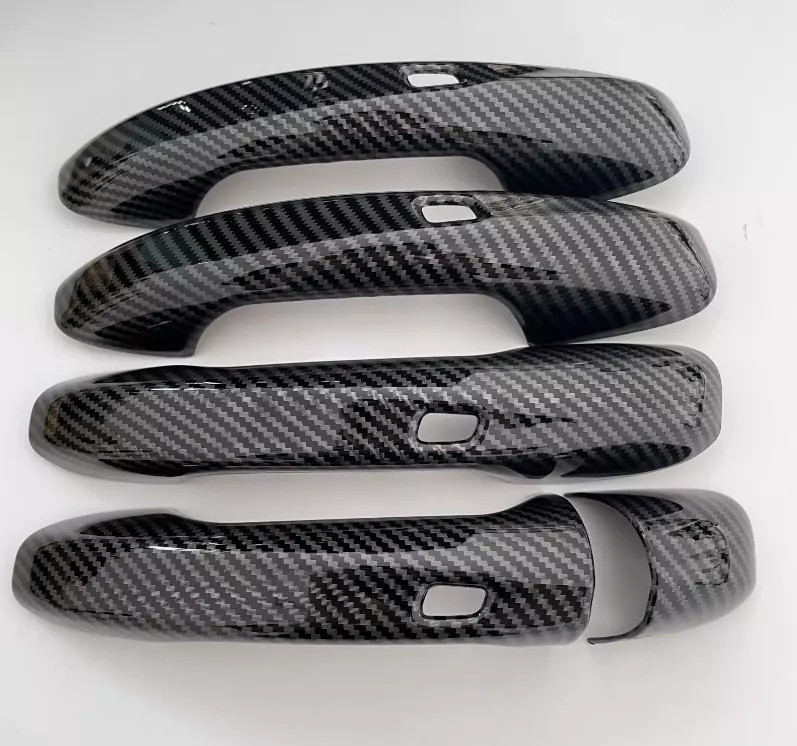 Carbon Fiber Door Handle Cover w Sensor For Mercedes-Benz C E S GLC GLE GLS AMG gallery