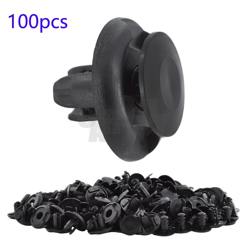 100pcs Fender Bumper Clips For 7mm Hole Mazda 2 3 5 6 626 B2300 B2500 B3000 CX-7