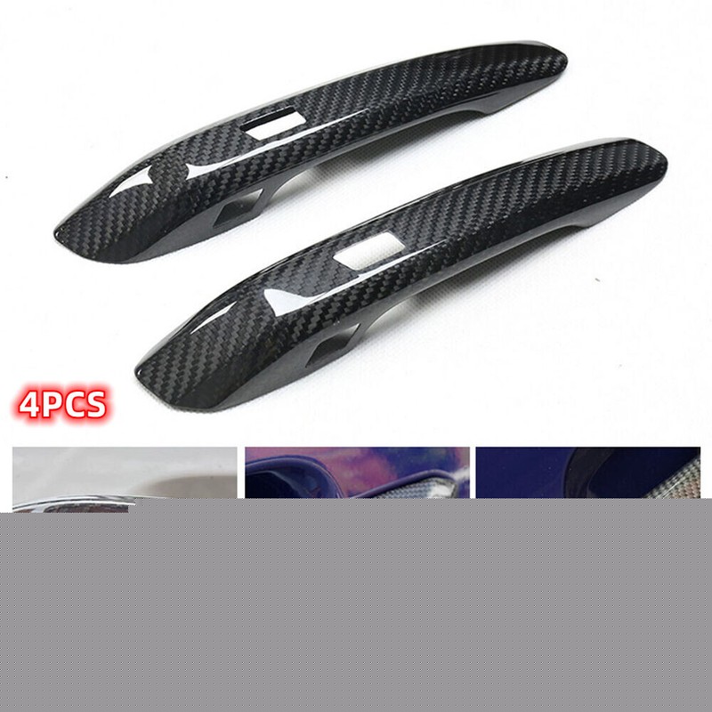 NEW Carbon Fiber&ABS Door Side Handle For Audi B9 A4 A5 S5 17-21 Cover W Sensor gallery