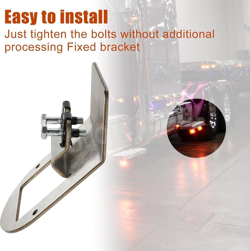 For Truck Peterbilt Kenworth RV Watermelon Light Under Glow Frame Bracket - 8Pcs gallery