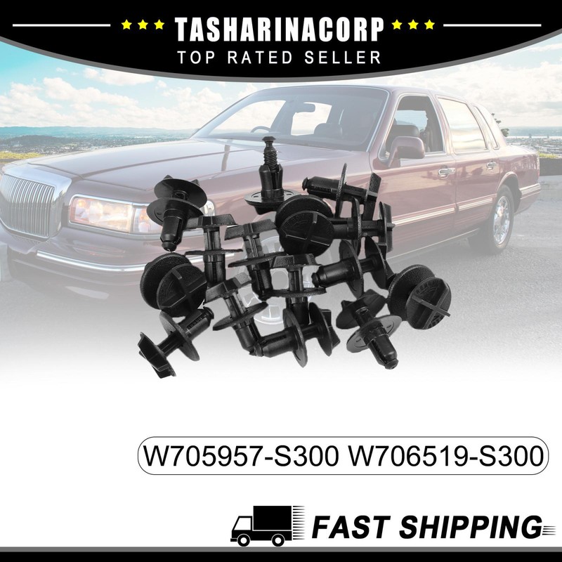15/lot Rivet Bumper Fastener Clips fit for Lincoln Town Car 03-11 W705957-S300