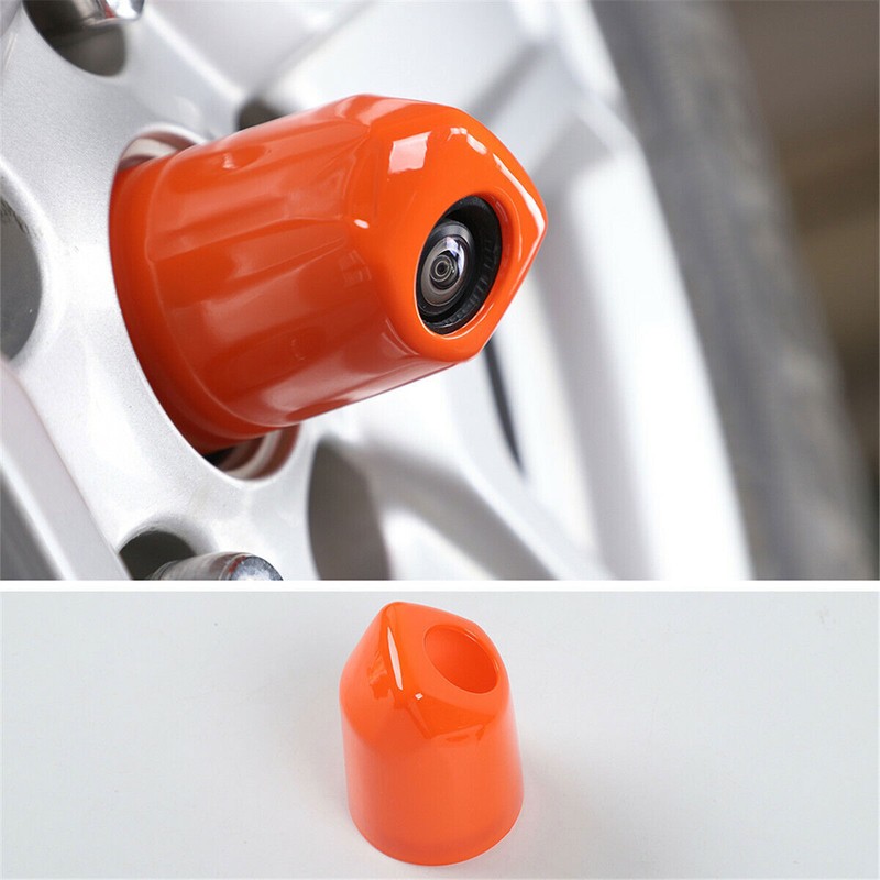Orange ABS Spare Tire Rear Camera Cover For Jeep Wrangler JL 2018-21 Accessories