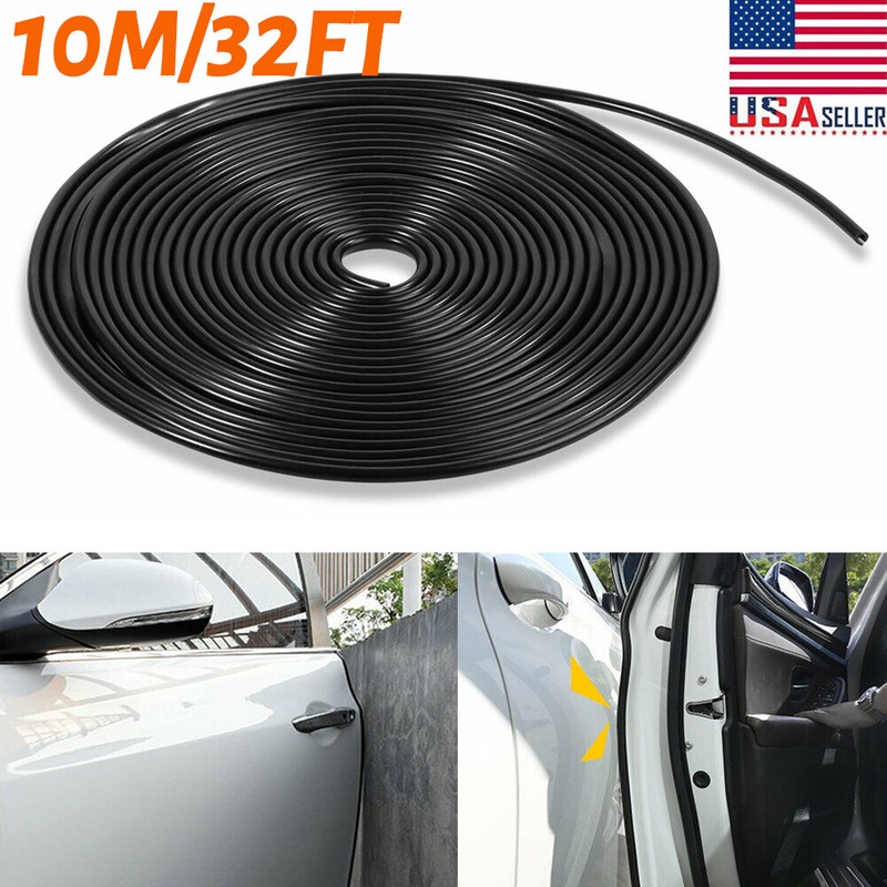 10M / 32ft U Shape Rubber Seal Car Door Edge Guard Molding Trim Protectors Strip