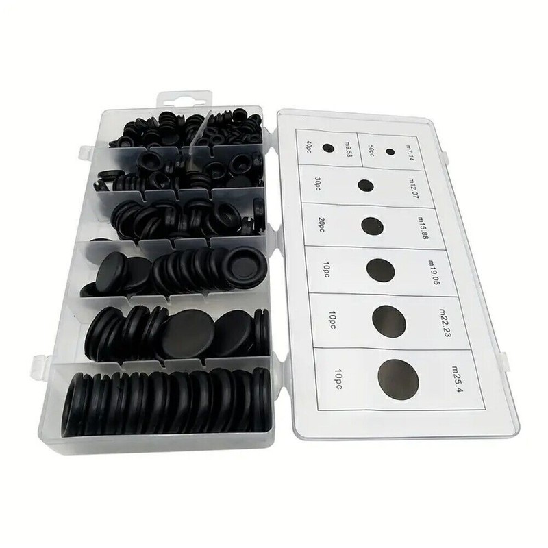 170Pcs Rubber Grommets Firewall Hole Plug Set Electrical Wire Gasket Automotive gallery