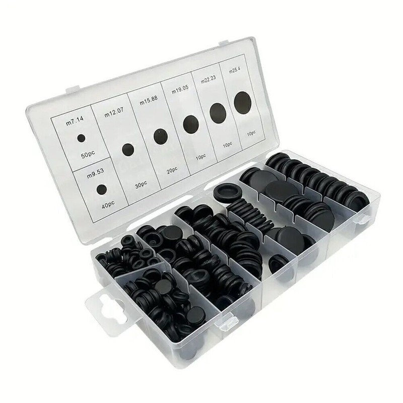 170Pcs Rubber Grommets Firewall Hole Plug Set Electrical Wire Gasket Automotive gallery