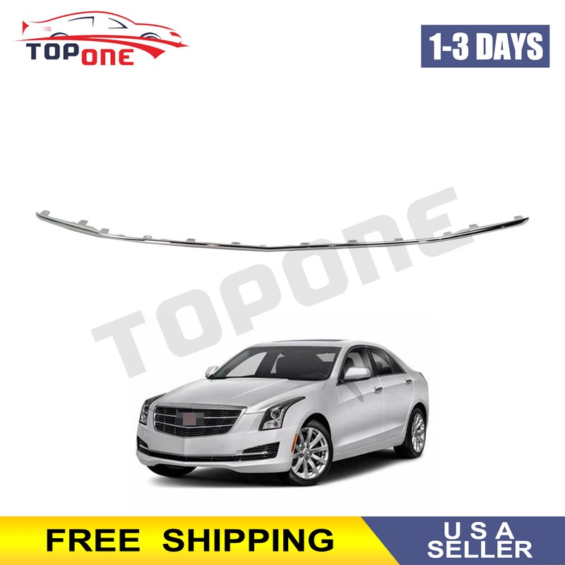 Front Bumper Trim Molding Chrome Fits 2015-2019 Cadillac ATS 22879656 GM1044134