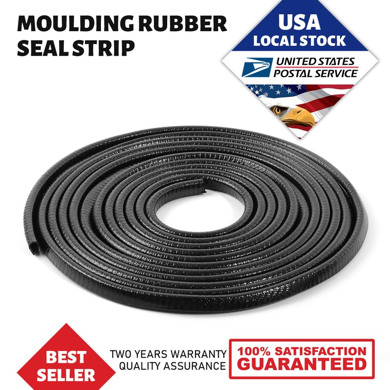 40ft Rubber Car Door U Seal Strips Trim Soundproof Sealing Strip Weatherstrip