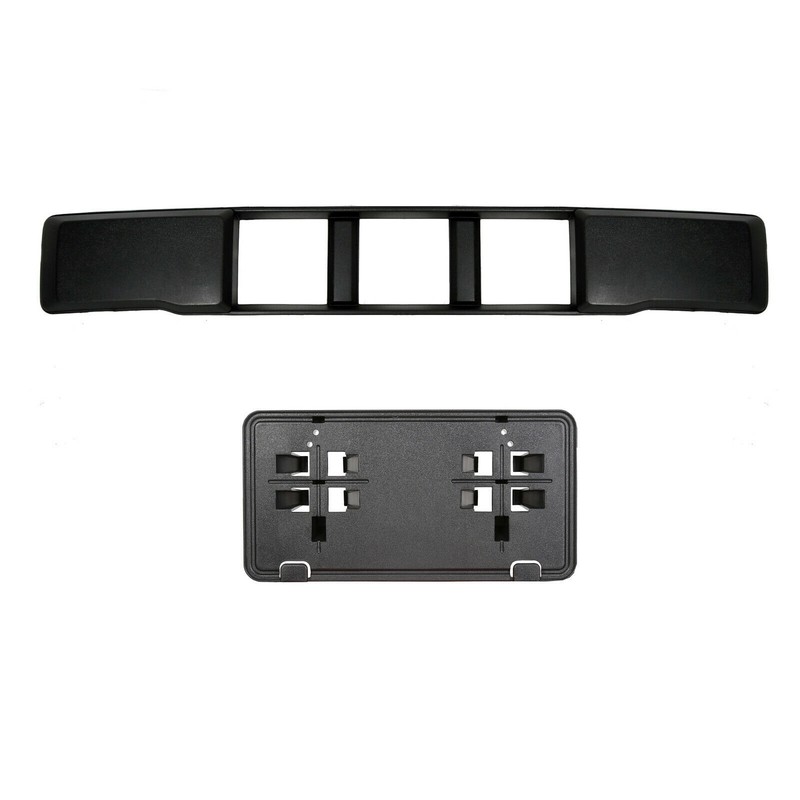 Fit For 2015-17 Ford F150 Front Bumper Cover Lower Grille+License Plate Bracket