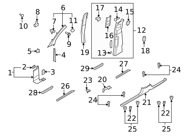 Genuine Audi Door Sill Plate 4L0-853-794-4PK gallery