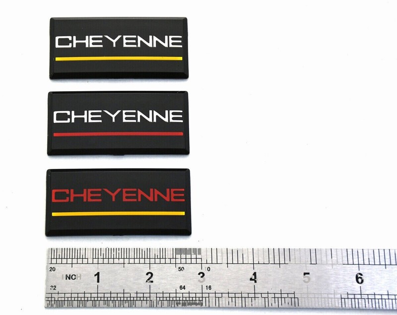 2X Fits 88-98 Cheyenne Side Roof Pillar Emblem Badge Nameplate gallery