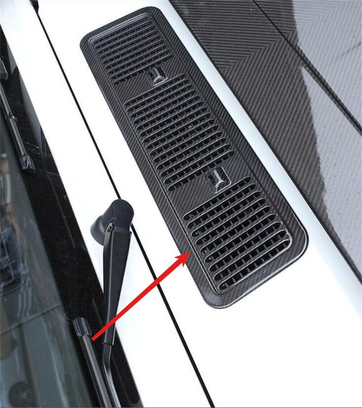 For Benz G Class W463 G500 Carbon Fiber Hood Air Intake Grille Vent Trim 2002-18