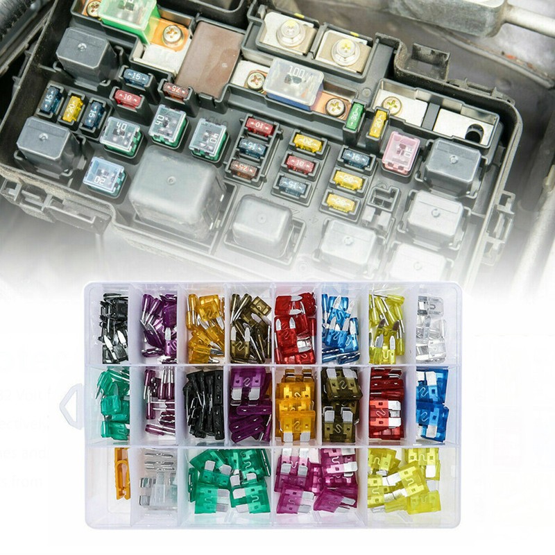 220pcs Car Truck Auto Blade Fuse Automobile Assortment Kit Box Set for Vehicles gallery