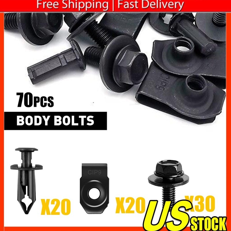 70X Engine Under Cover Splash Shield Guard For Nissan Body Bolts & U-nut Clips P