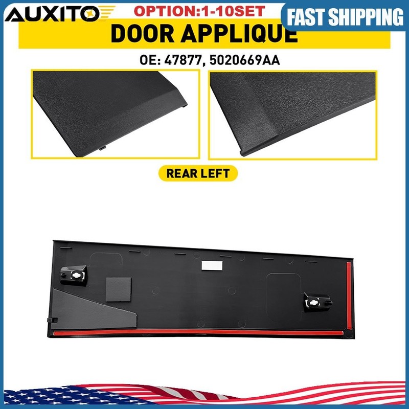 Rear Left Sliding Door Molding 5020669AA For Dodge Grand Caravan 2008-2020 1-10X