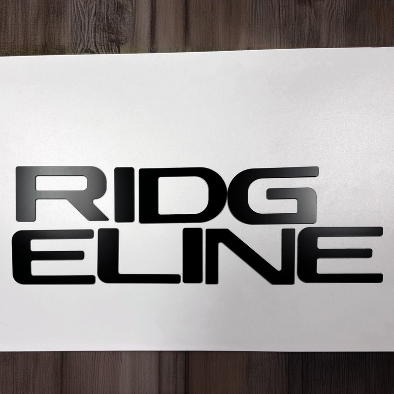 Matte Black Letters Inserts Tailgate For NEW 2024+ Honda Ridgeline NOT VINYL gallery