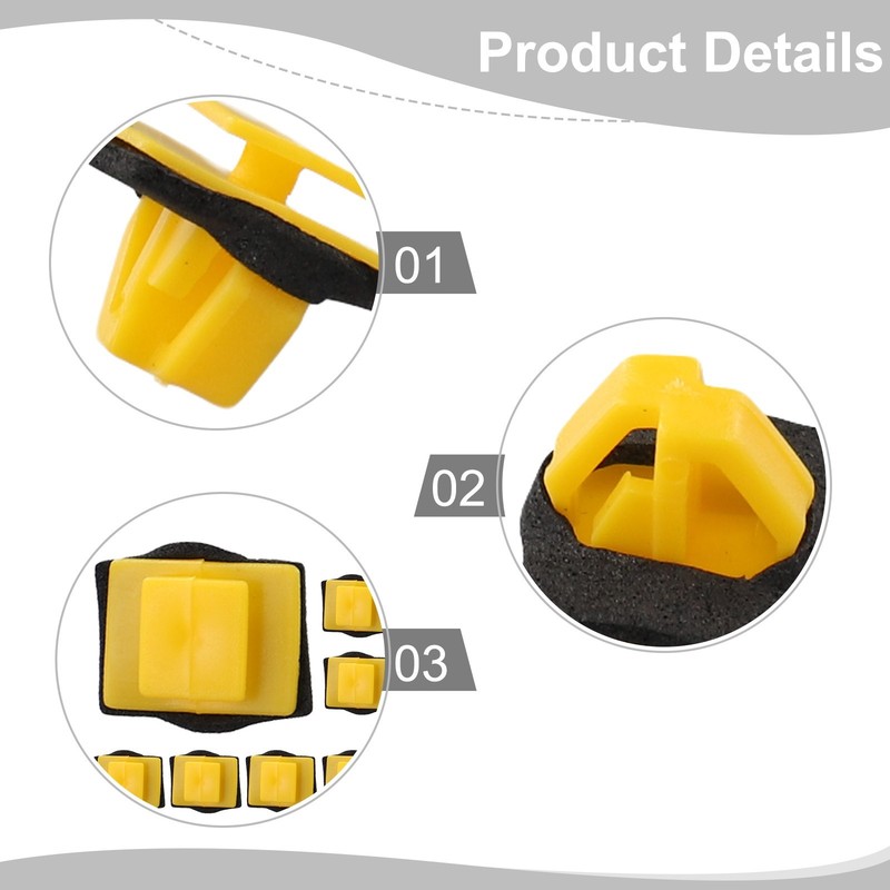 High-quality Materials Body Side Moulding Retainer Exterior Car Yellow gallery
