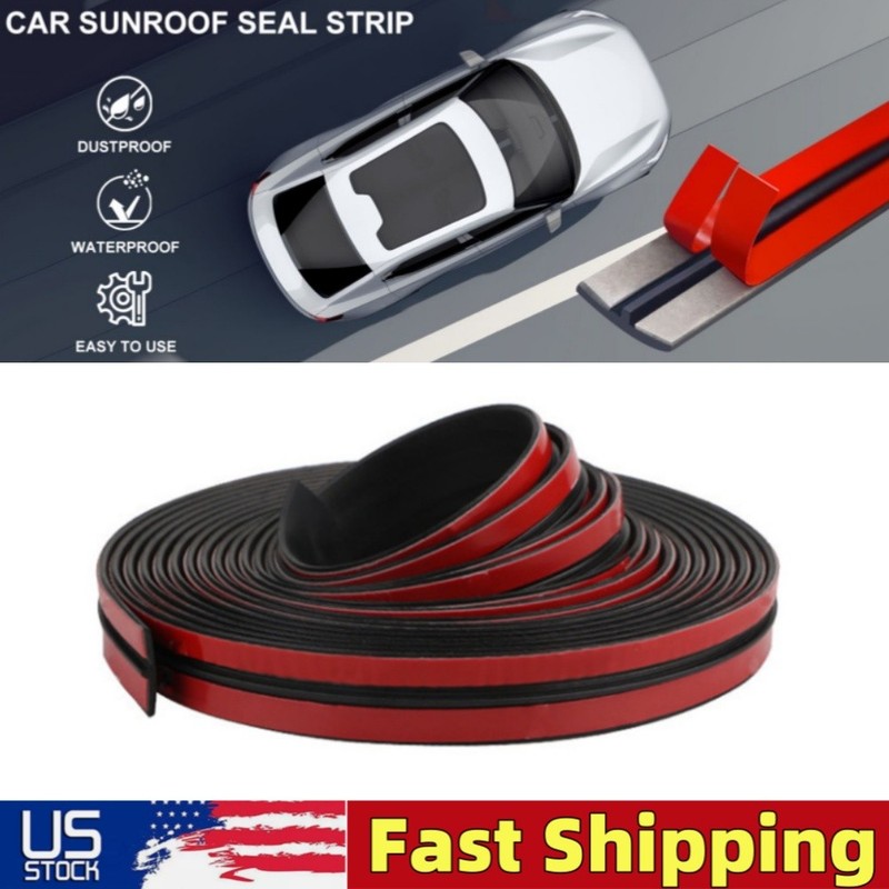 Rubber Seal Strip Car Roof Windshield Trim Edge Molding Protector Guard 30MMx5M