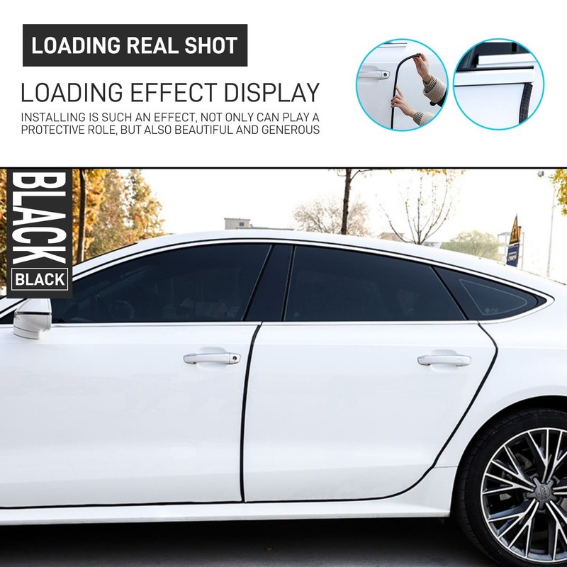 33FT Door Window Lock Trunk Hood Edge Trim Fit Car SUV Rubber Seal Weather Strip gallery