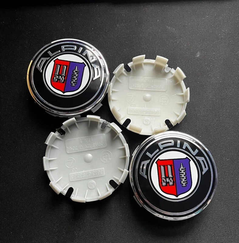 SET OF 4 Wheel Center Caps of Emblem/Badge for BMW Alpina Hubcaps 68MM gallery