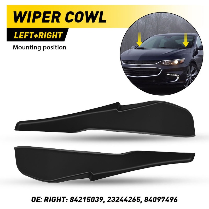 Fit Chevrolet Malibu 2016-2025 Windshield Wiper Cowl Extension Cover Left Right