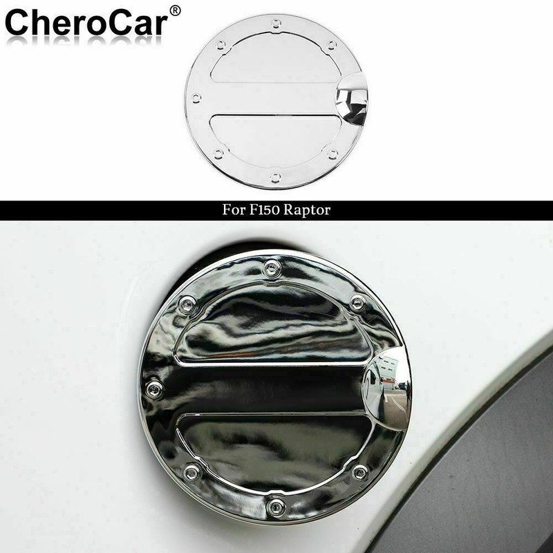Triple Chrome ABS Fuel Tank Gas Door Cap Cover For Ford F-150 F150 Parts 2009-14 gallery