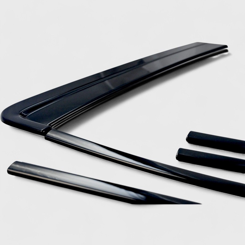 6 Piece Metallic Black Tape-on Window Trim Set Fits 2021-2024 Chevrolet Tahoe gallery
