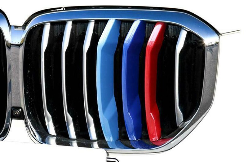For BMW X5 G05 2019-2022 Three M-Color Front Centre Grille Decor Cover Trim 3PCS gallery
