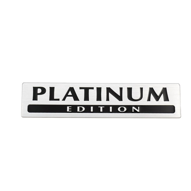 1Pc Car Aluminum Fashion Emblem Badge Sticker with PLATINUM EDITION US Stock