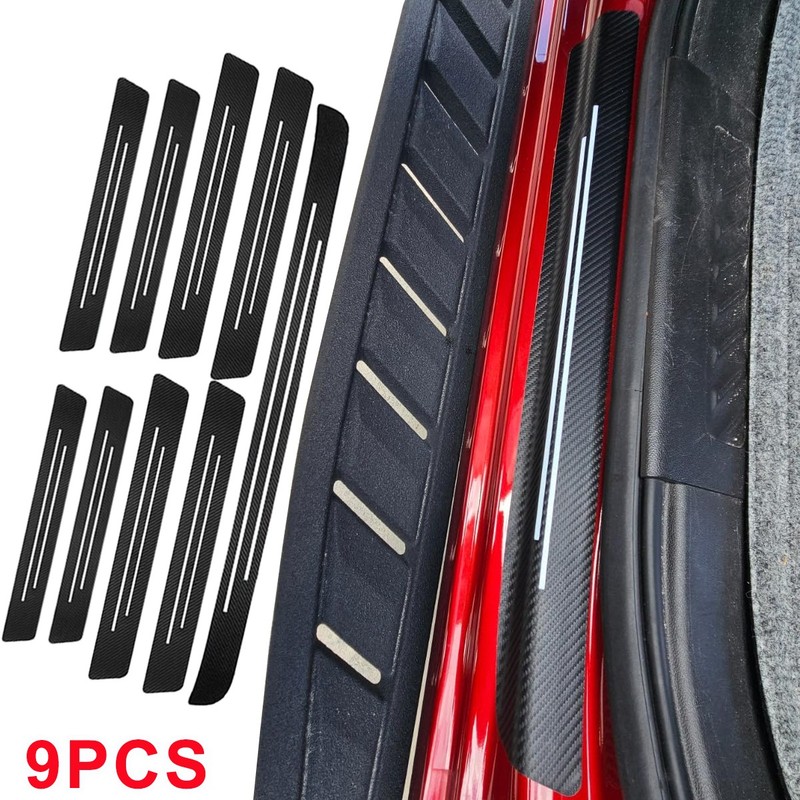 9Pcs Trimmable Door Sill and Trunk Threshold Protector Kit Customized For Honda