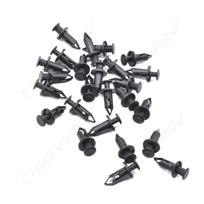 120 Pcs Bumper Clips 10mm Hood Fender Push Rivets Retainer Fasteners for Honda gallery