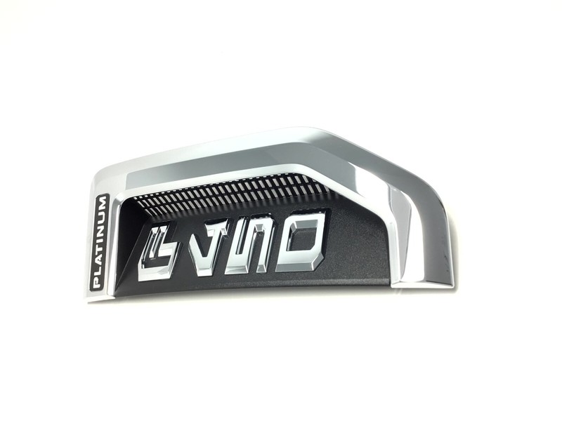 2017-2022 Ford F450 PLATINUM Passenger RH chrome Fender Nameplate Emblem new OEM gallery