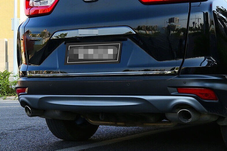 For Honda CRV CR-V 2017-2022 Black Steel Rear Tailgate Door Bottom Strip Trim