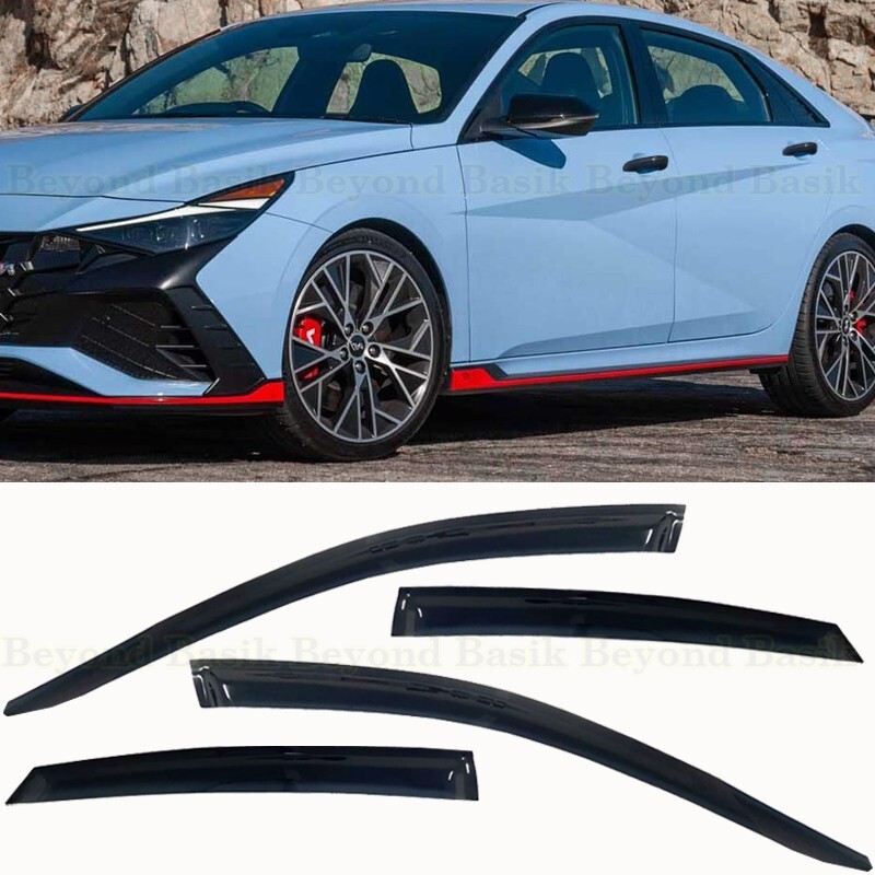 For 2021-2025 Hyundai Elantra Smoke Door Window Vent Visors Rain Guards Shades