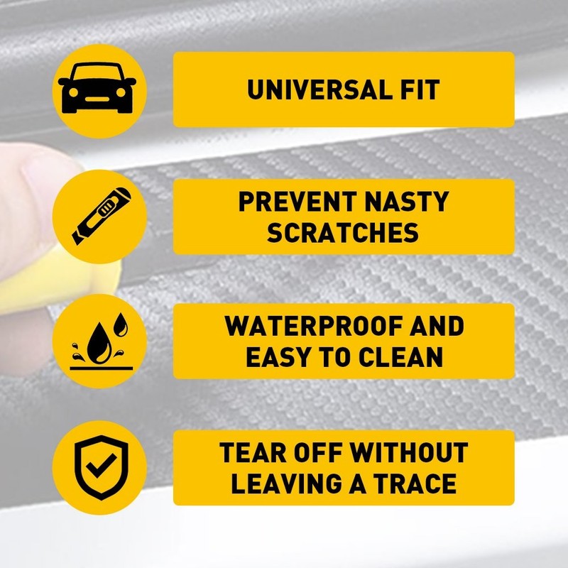 For Toyota Car Door Plate Sill Scuff Cover Anti Scratch Decal Sticker USA EXD gallery