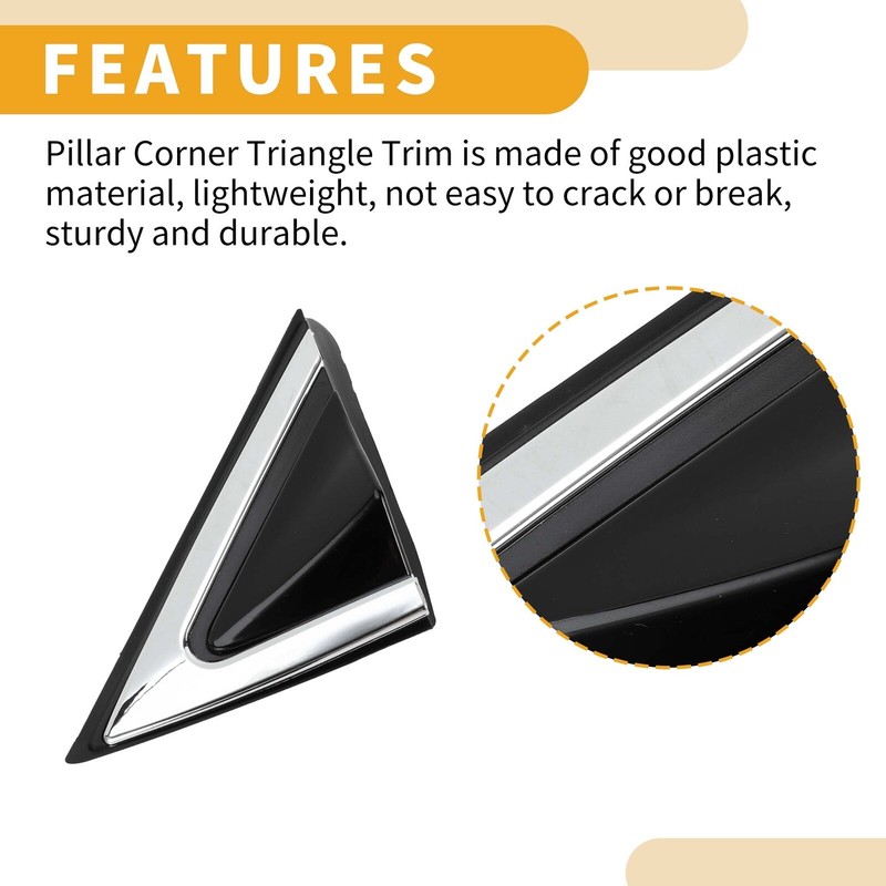 Front Left Side Pillar Corner Triangle Trim for Hyundai Santa Fe 2013-2016 gallery