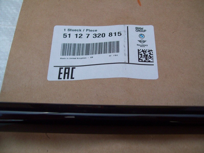 BMW Mini F55 F56 F57 Fog Light Finisher Trim Rear Black 51127320815 2013-2021 gallery