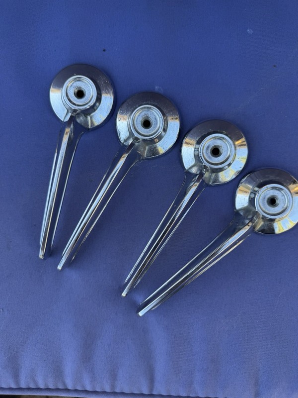 1962 & 1963 Lincoln Continental Interior Door Handle Chrome Set Of 4. Clearance