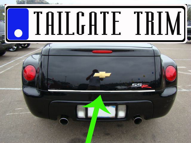 For Chevy SSR 2003 2004 2005 2006 Chrome Tailgate Trunk Trim Molding