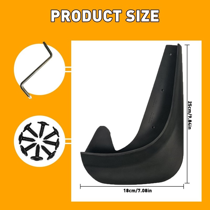 4pcs/Set Universal Splash Guards Mudflaps Mud Flaps Car Mudguards Front Rear Kit gallery