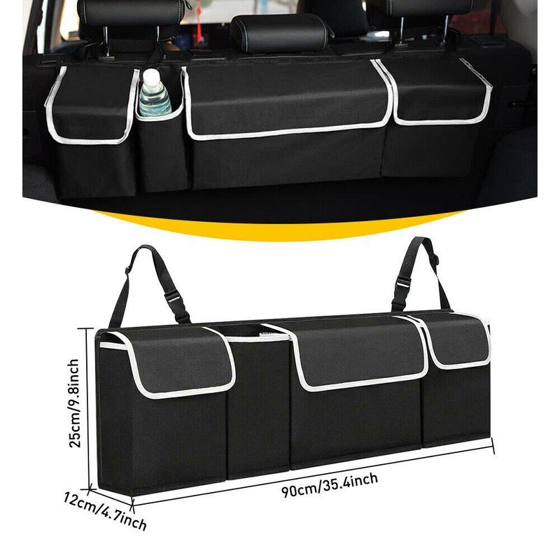 Car Trunk Organizer Oxford Interior Accessories Back Seat Storage Bag 4 Pocket gallery