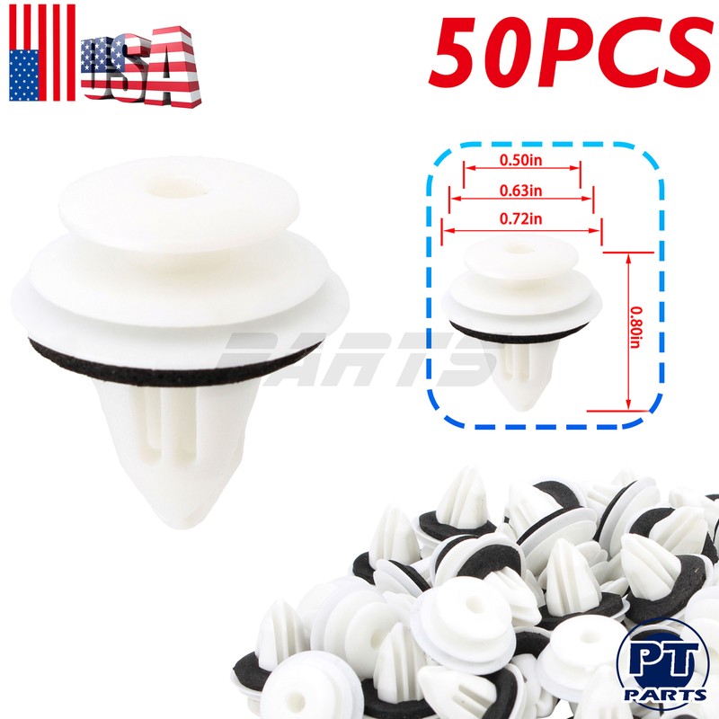 50x Fits Toyota 90467A0005 90467-09206 Door Trim Panel Retainer Clips fasteners
