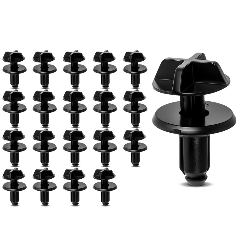 20x 7mm Nylon Battery Cover Pin Retainer Clips Push-Type for Ford Mustang 15-20 gallery