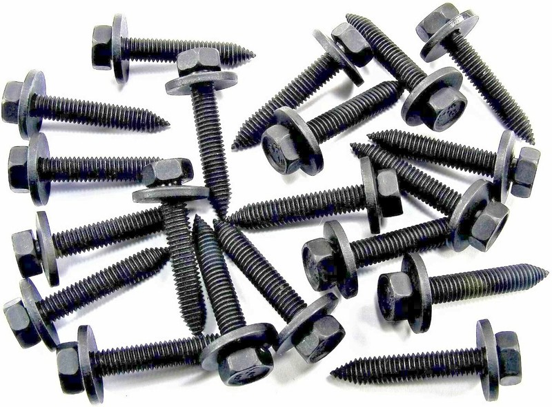 Metric Body Bolts- M6-1.0 x 35mm Long 10mm Hex 17mm Washer (Qty 20) #1895-20