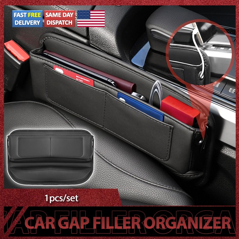Car Gap Seat Storage Bag Crevice Box Card Organizer Holder Accessories Universal